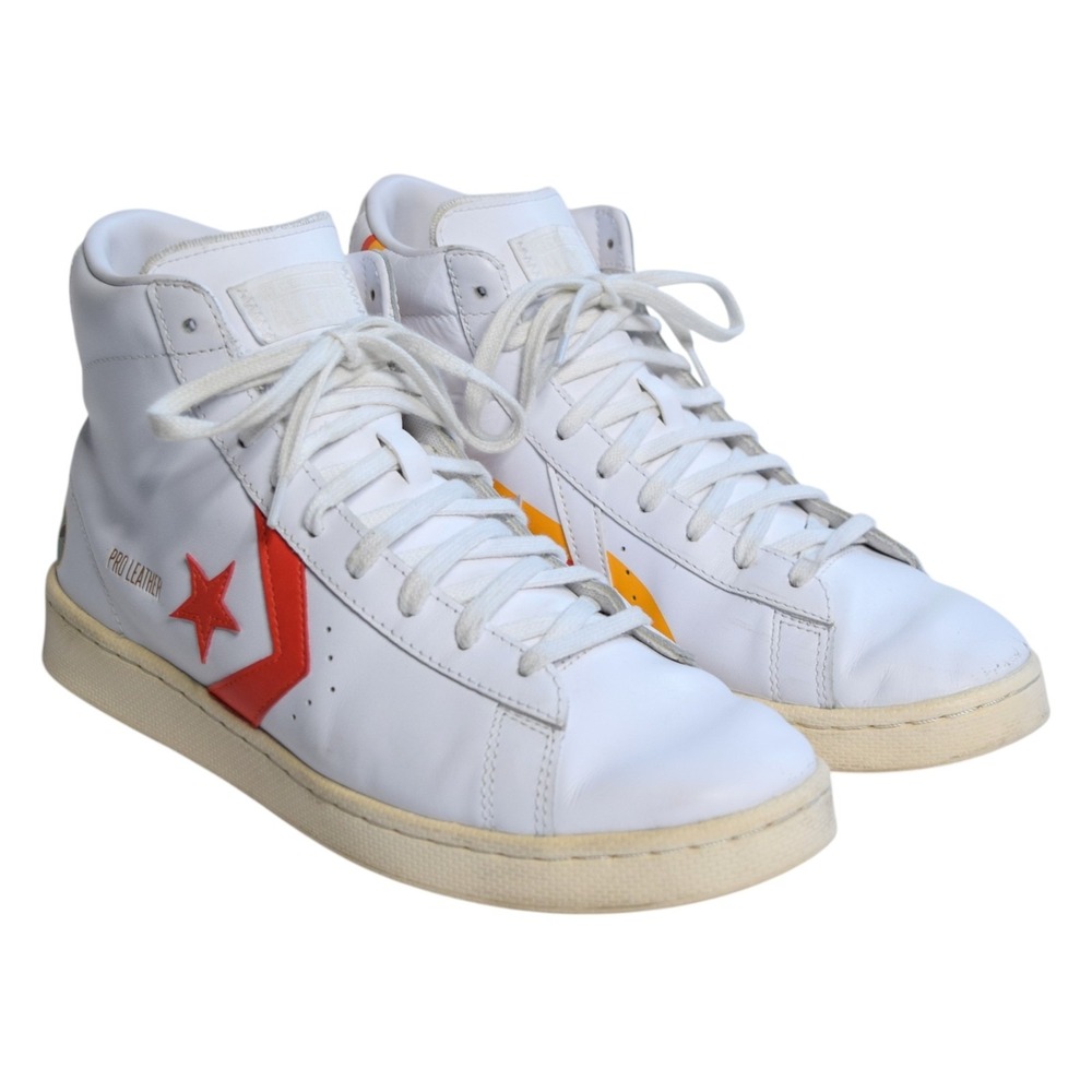 Converse Mens 10 White Pro Leather Mid Roswell Rayguns Limited Edition 171197C